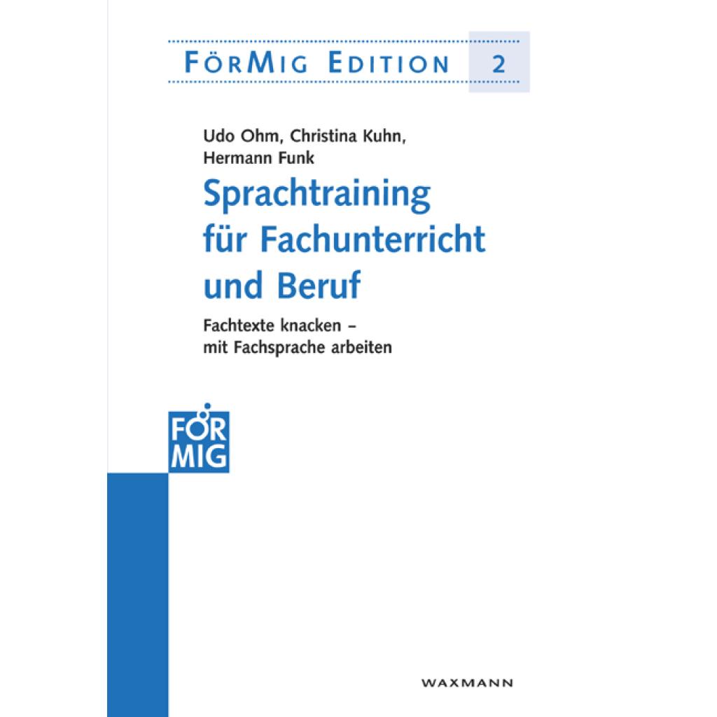 9783830917441 - Sprachtraining für Fachunterricht und Beruf - Udo Ohm Christina Kuhn Hermann Funk Kartoniert (TB)