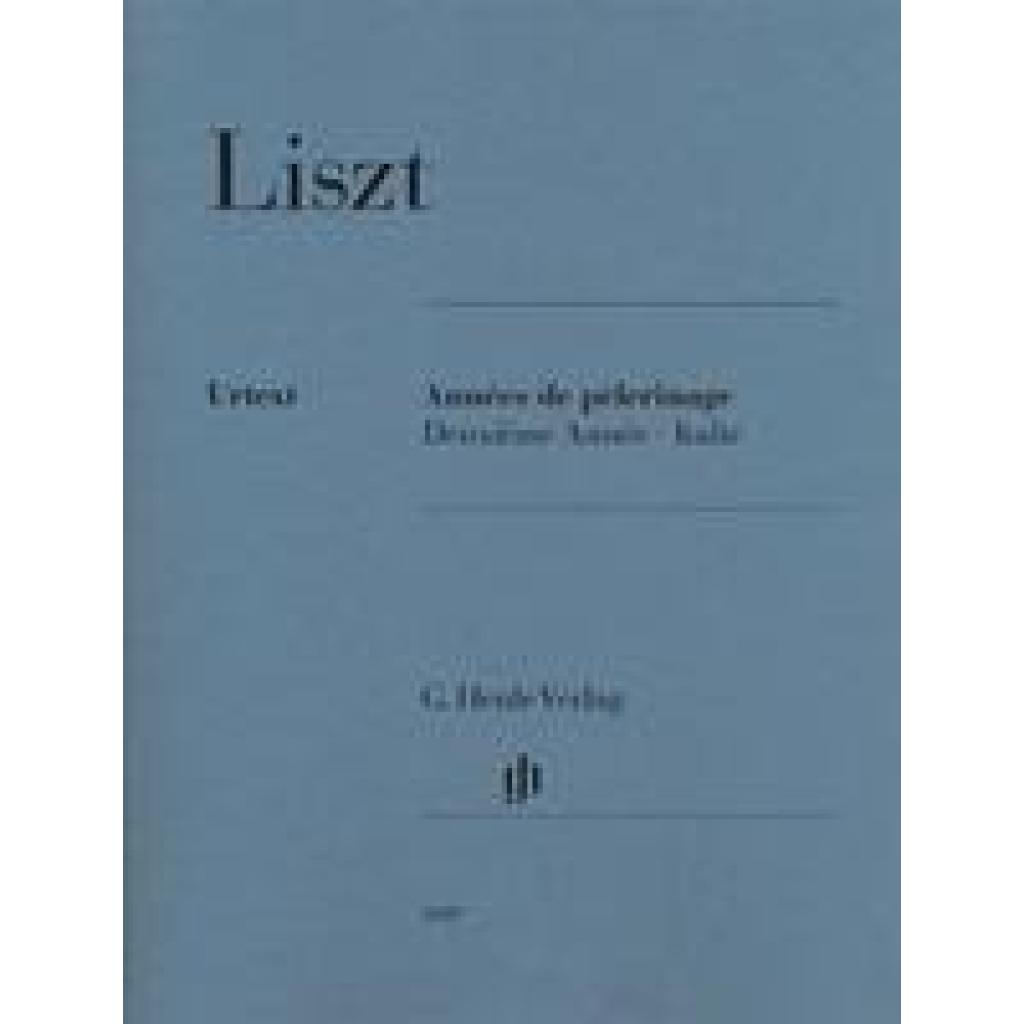 Liszt, Franz: Franz Liszt - Années de pèlerinage, Deuxième Année - Italie