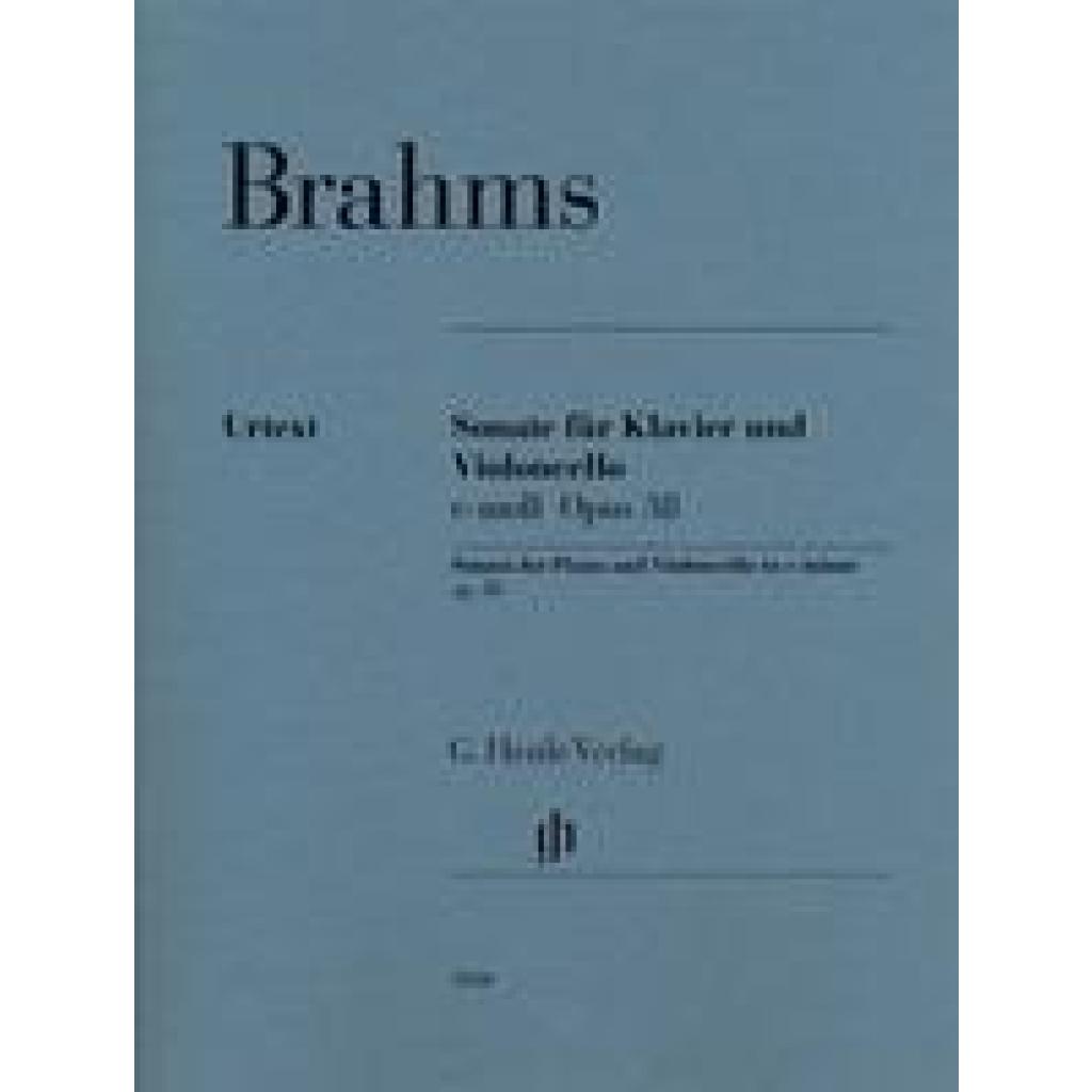 Brahms, Johannes: Sonate für Klavier und Violoncello e-moll op.38