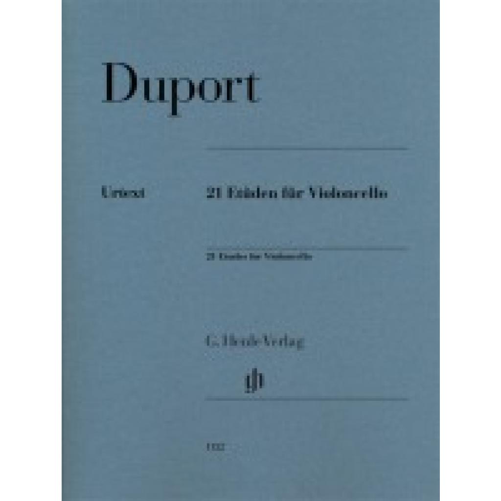 9790201811321 - Duport Jean-Louis Duport Jean-Louis - 21 Etüden für Violoncello