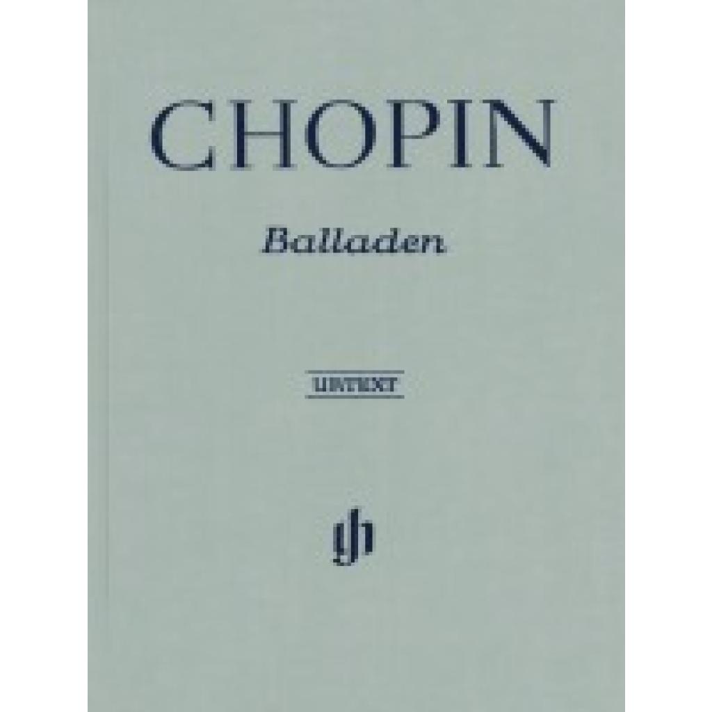 9790201808635 - G Henle Urtext-Ausgabe   Frédéric Chopin - Balladen - Frédéric Chopin - Balladen Leder