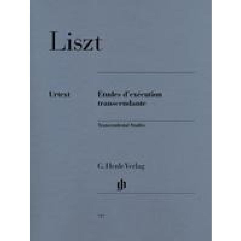 Liszt, Franz: Liszt, Franz - Études d'exécution transcendante