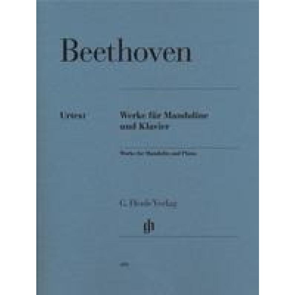 Beethoven, Ludwig van: Beethoven, Ludwig van - Werke für Mandoline und Klavier