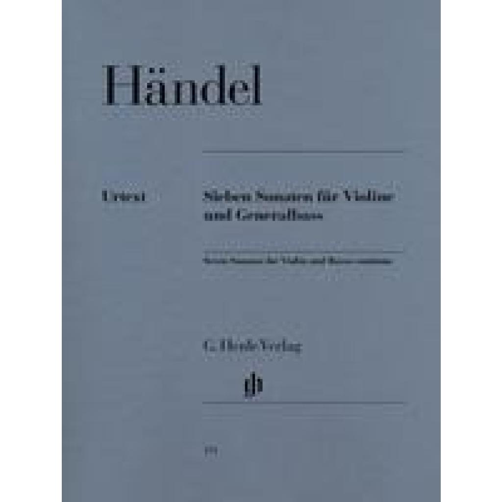 7 Sonaten für Violine und Generalbass (Händel, Georg Friedrich)