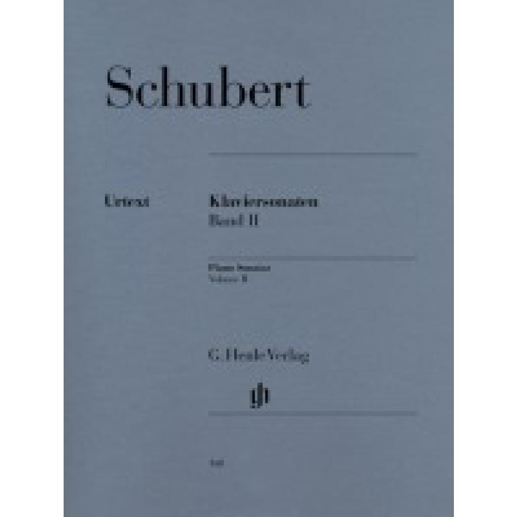 9790201801483 - G Henle Urtext-Ausgabe Franz Schubert - Klaviersonaten Band IIBd2 - Band II Franz Schubert - Klaviersonaten Kartoniert (TB) 9790201801483 - G Henle Urtext-Ausgabe Franz Schubert - Klaviersonaten Band IIBd2 - Band II Franz Schubert - Klaviersonaten Kartoniert (TB)
