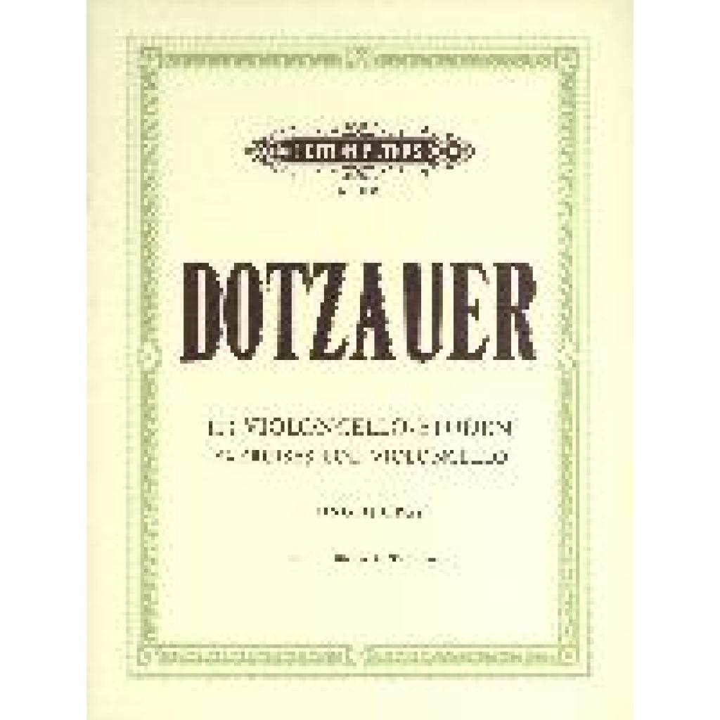 Dotzauer, Justus Johann Friedrich: 113 Violoncello-Etüden - Heft 2: Nr. 35 - 62