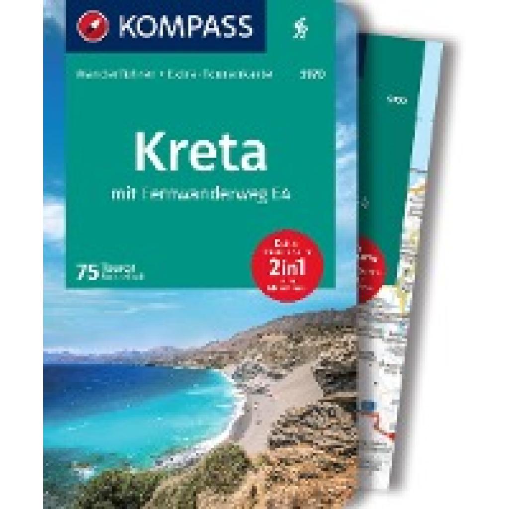 Will, Michael: KOMPASS Wanderführer Kreta mit Weitwanderweg E4, 75 Touren mit Extra-Tourenkarte