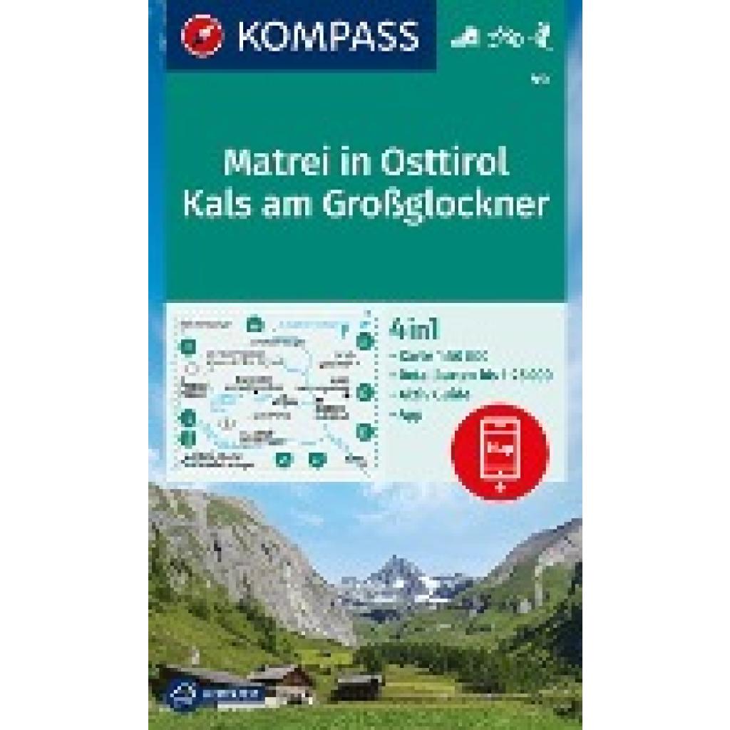 KOMPASS Wanderkarte 46 Matrei in Osttirol, Kals am Großglockner 1:50.000