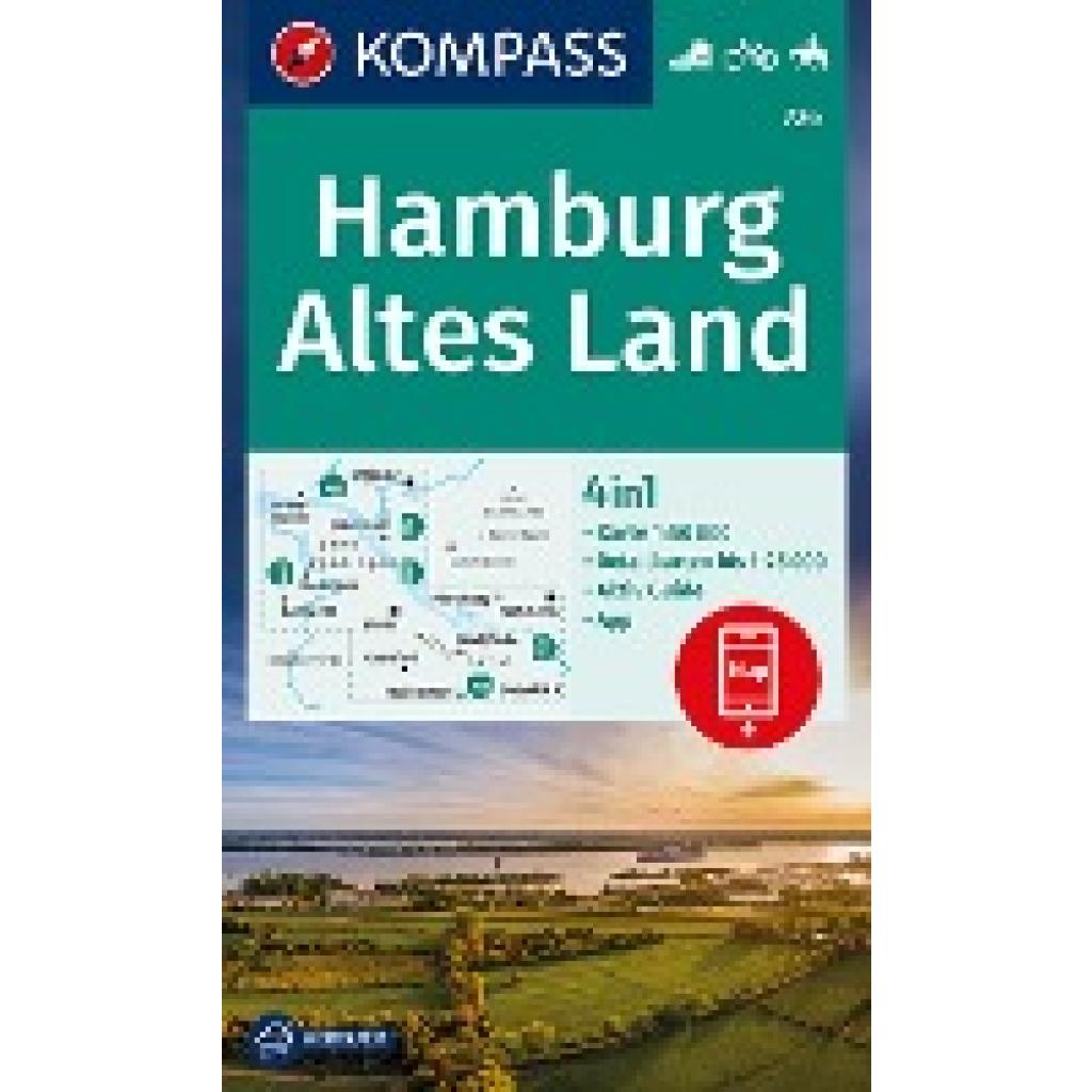 9783991210863 - KOMPASS Wanderkarte 726 Hamburg Altes Land 150000 Karte (im Sinne von Landkarte)