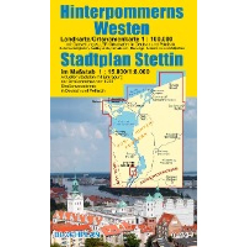 9783982296999 - Landkarte Hinterpommerns Westen und Stadtplan Stettin - Dirk Bloch Karte (im Sinne von Landkarte)