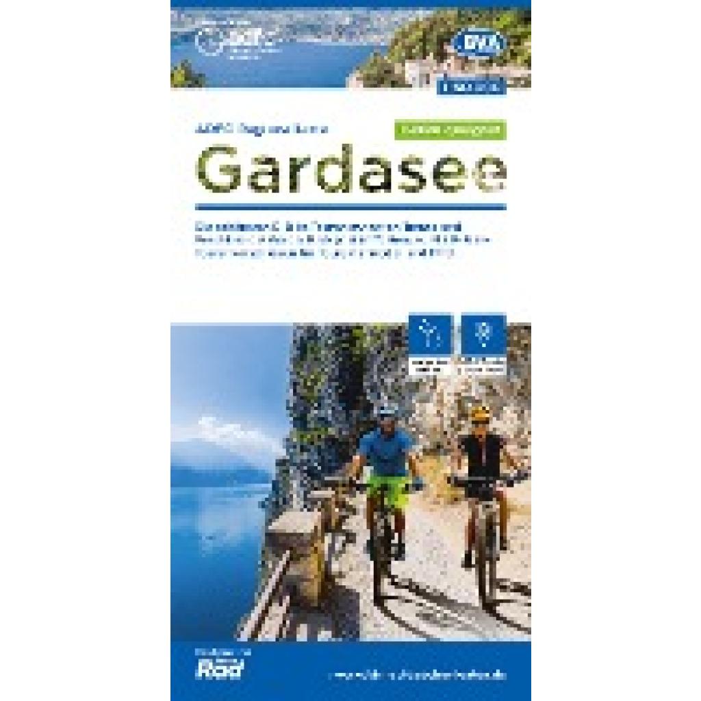 ADFC-Regionalkarte Gardasee, 1:50.000, E-Bike-geeignet, reiß- und wetterfest, GPS-Tracks-Download