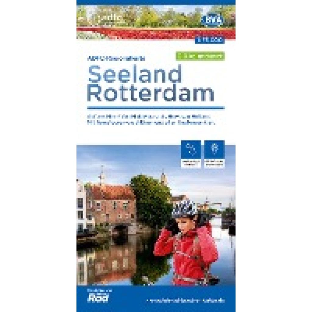 Allgemeiner Deutscher Fahrrad-Club e.V. (ADFC): ADFC-Regionalkarte Seeland Rotterdam, 1:75.000, mit Tagestourenvorschläg