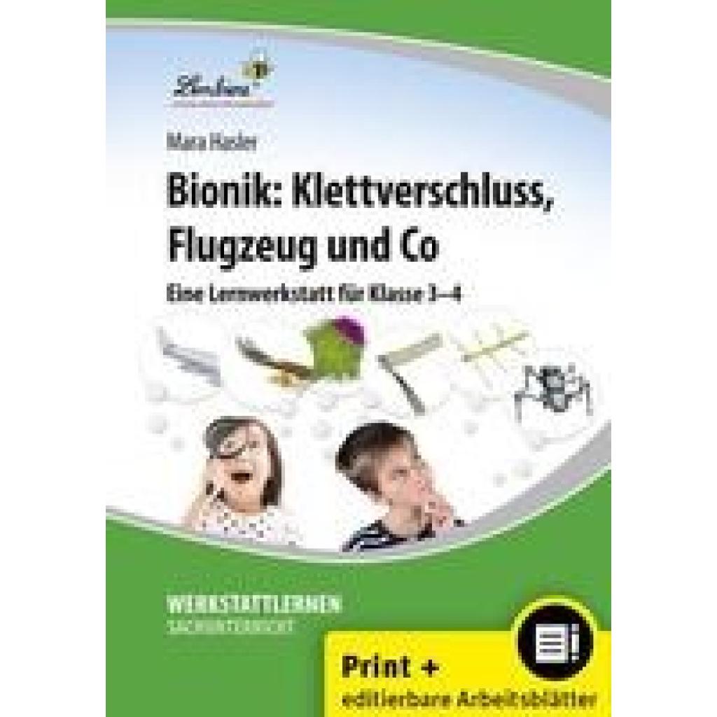 9783956643781 - Werkstattlernen Sachunterricht   Bionik Klettverschluss Flugzeug und Co m 1 CD-ROM - Mara Hasler Gebunden