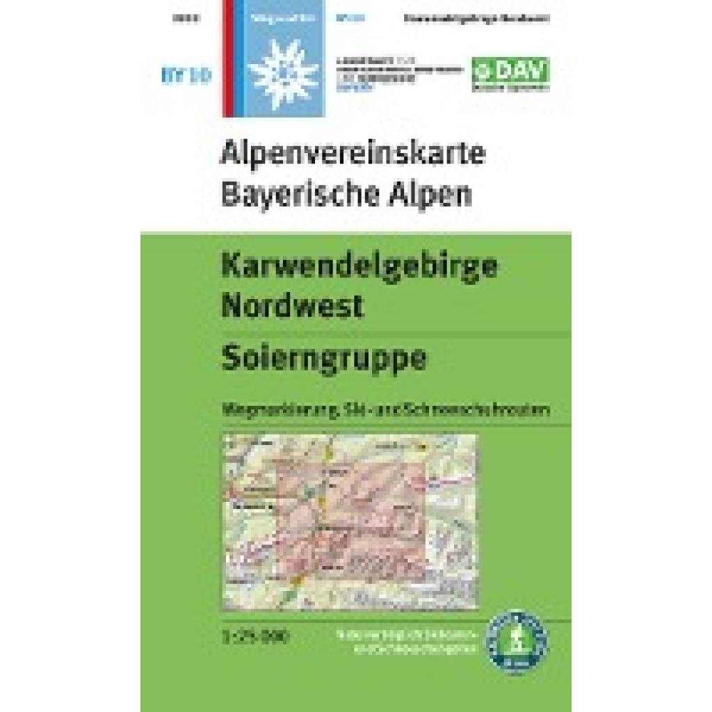 9783948256289 - Alpenvereinskarten   BY 10   Karwendelgebirge Nordwest Soierngruppe Karte (im Sinne von Landkarte)