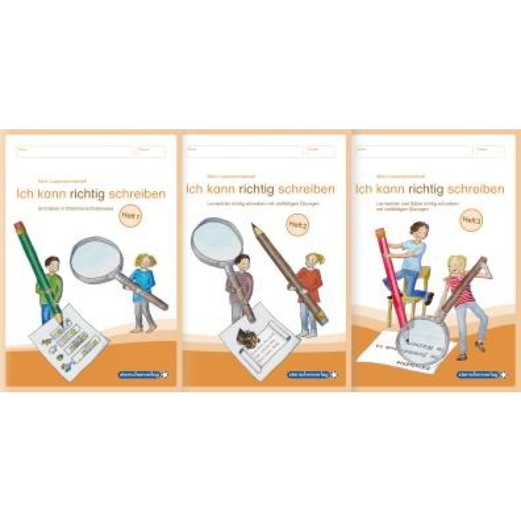 9783946904977 - Mein Lupenschreibheft 1 bis 3 im Set - Ich kann richtig schreiben - sternchenverlag GmbH Katrin Langhans Kartoniert (TB)
