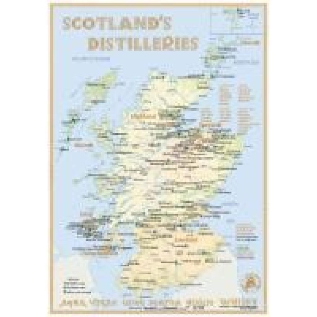 Hirst, Rüdiger Jörg: Whisky Distilleries Scotland - Tasting Map