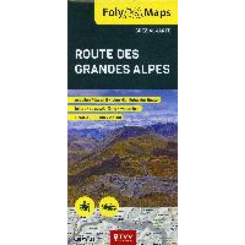 FolyMaps Route des Grandes Alpes 1:250 000 Spezialkarte