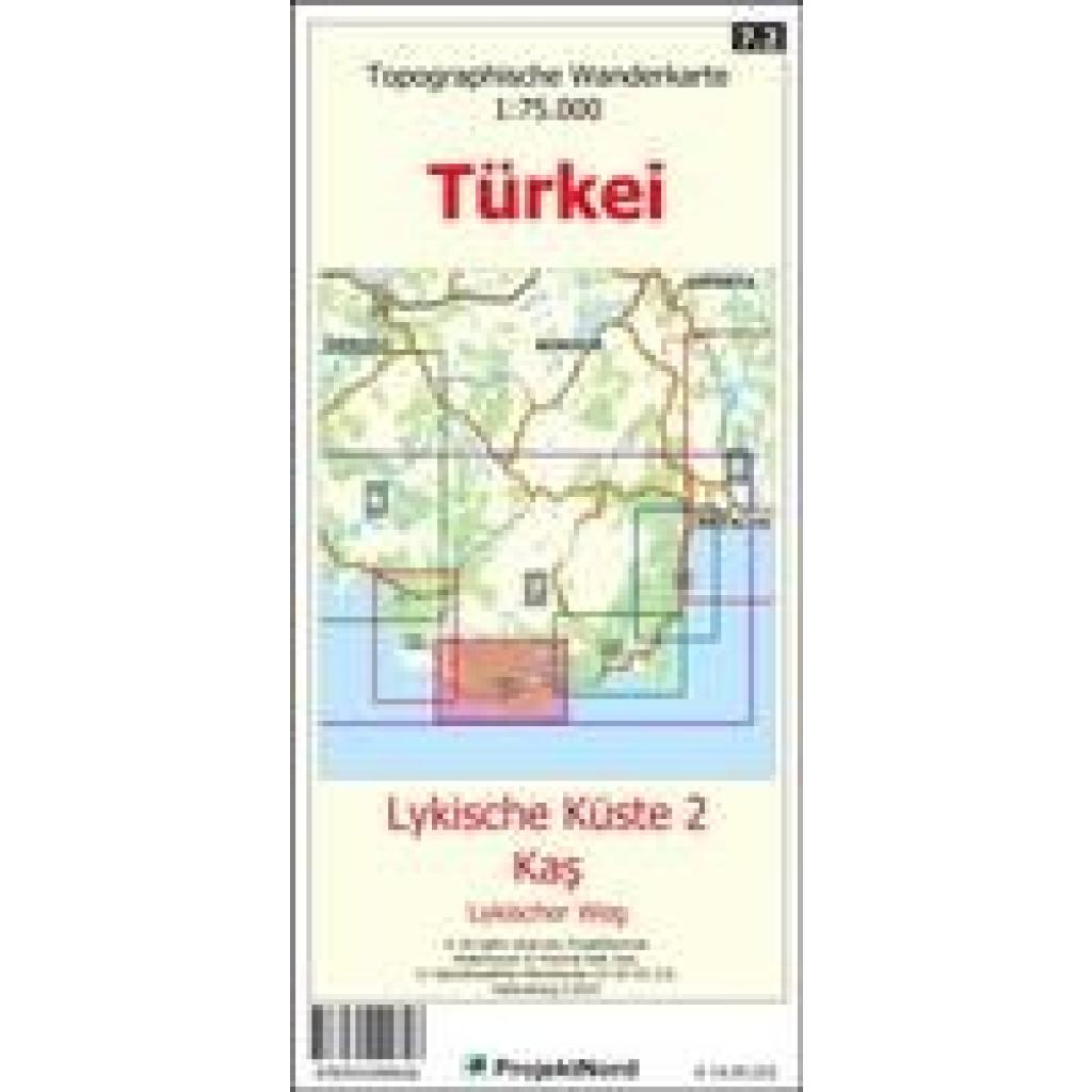 Mollenhauer, Jens Uwe: Lykische Küste 2 - Ka¿ - Lykischer Weg - Topographische Wanderkarte 1:75.000 Türkei (Blatt 7.2)