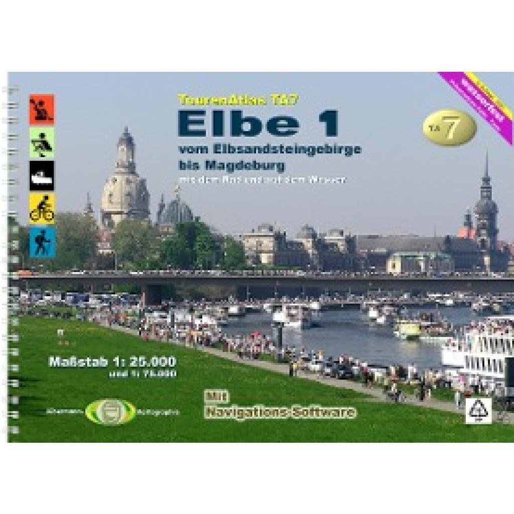 Jübermann, Erhard: TourenAtlas Nr.7 Elbe-1