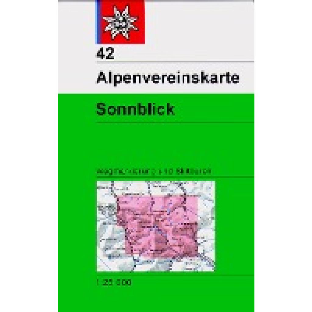 DAV Alpenvereinskarte 42 Sonnblick 1 : 25 000 Wegmarkierung