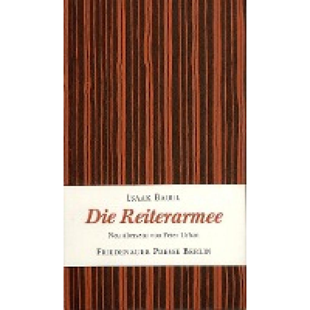 9783921592847 - Friedenauer Presse Winterbuch Die Reiterarmee - Isaak Babel Gebunden 9783921592847 - Friedenauer Presse Winterbuch Die Reiterarmee - Isaak Babel Gebunden