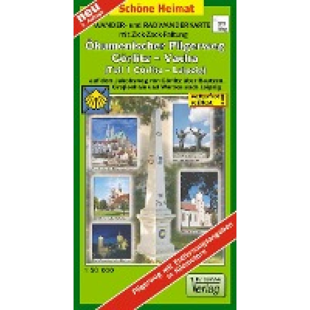 9783895911521 - Wander- und Radwanderkarte Ökumenischer Pilgerweg Görlitz-Vacha (Teil 1 Görlitz-Leipzig) mit Zick-Zack-Faltung 150000 9783895911521 - Wander- und Radwanderkarte Ökumenischer Pilgerweg Görlitz-Vacha (Teil 1 Görlitz-Leipzig) mit Zick-Zack-Faltung 150000