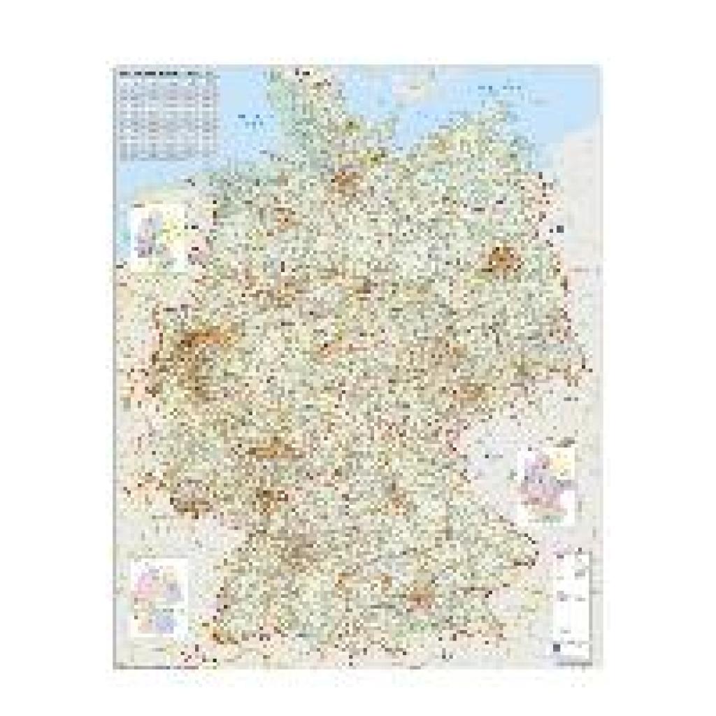 9783869610405 - Stiefel Heinrich Verkehrswegekarte Deutschland Wandkarte mit Metallbeleistung gerollt im Kunststoffrohr