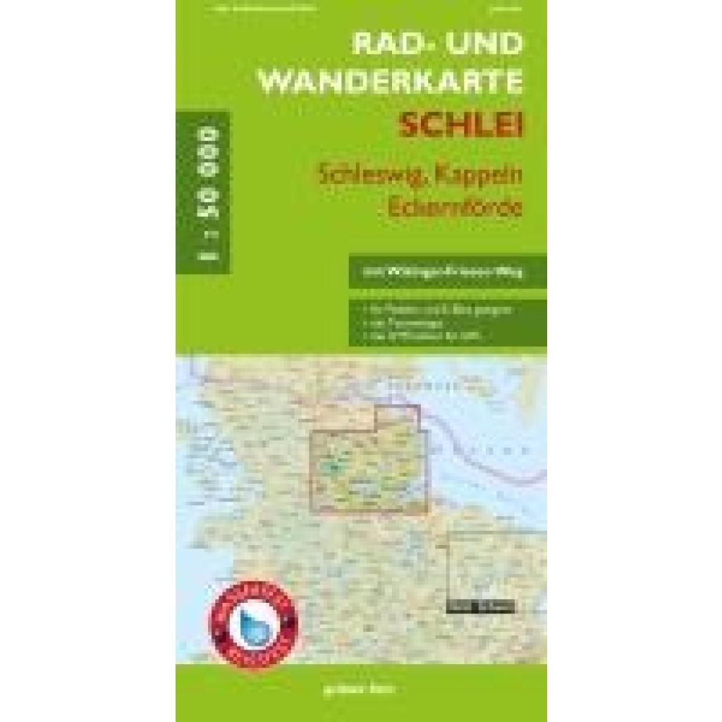 9783866364509 - Rad- und Wanderkarte Schlei - Schleswig Kappeln Eckernförde Karte (im Sinne von Landkarte)