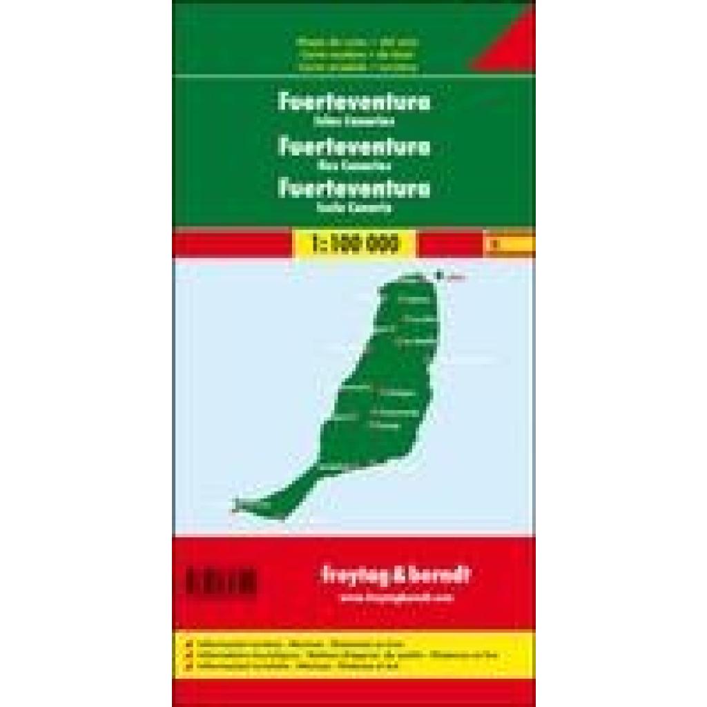 Fuerteventura - Kanarische Inseln 1 : 100 000 Autokarte