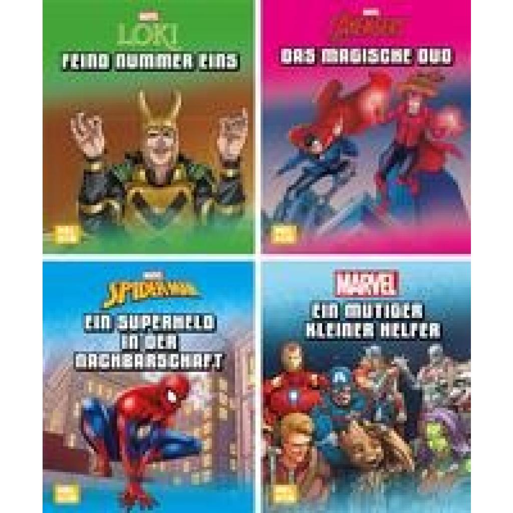 9783845123417 - Mini-Bücher   Mini-Bücher 4er Marvel 1-4 Gebunden