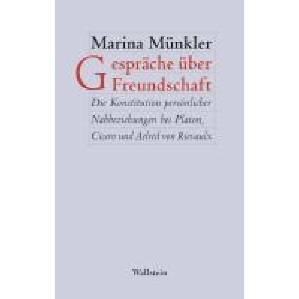 9783835316072 - Gespräche über Freundschaft - Marina Münkler Kartoniert (TB)