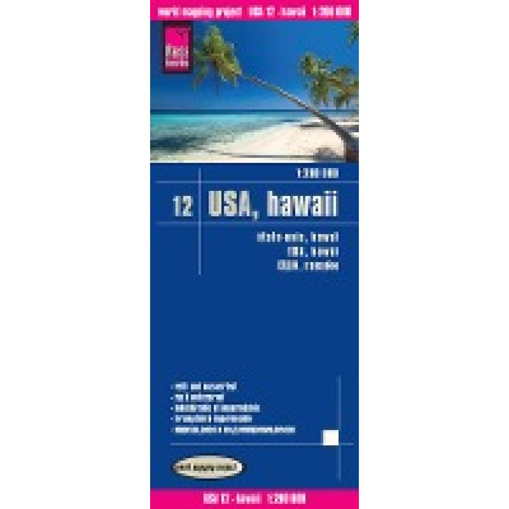 Reise Know-How Landkarte USA 12, Hawaii  1 : 200 000