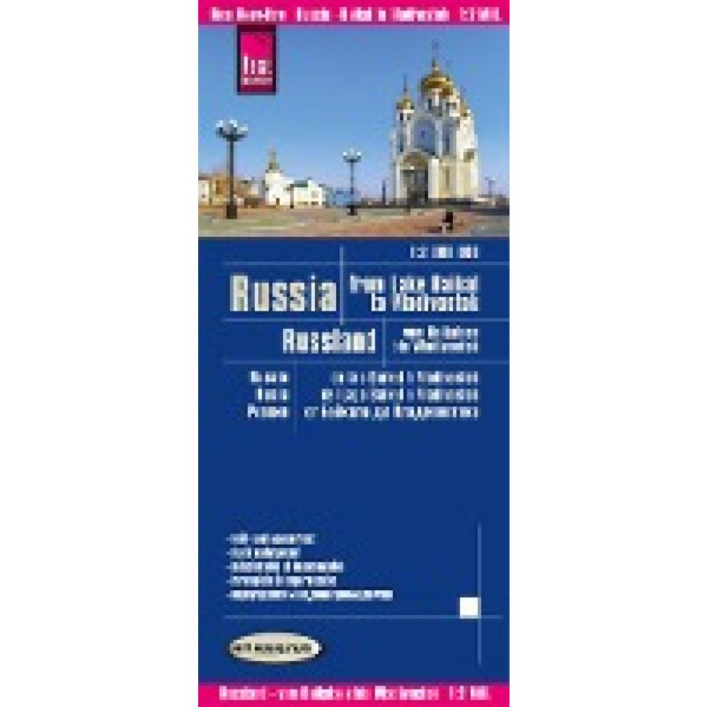 Reise Know-How Landkarte Russland - vom Baikalsee bis Wladiwostok / Russia - from Lake Baikal to Vladivostok (1:2.000.00