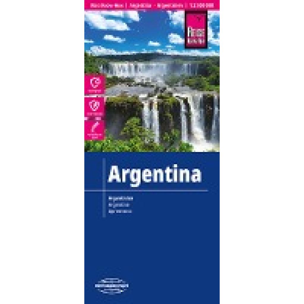 Reise Know-How Landkarte Argentinien / Argentina (1:2.000.000)