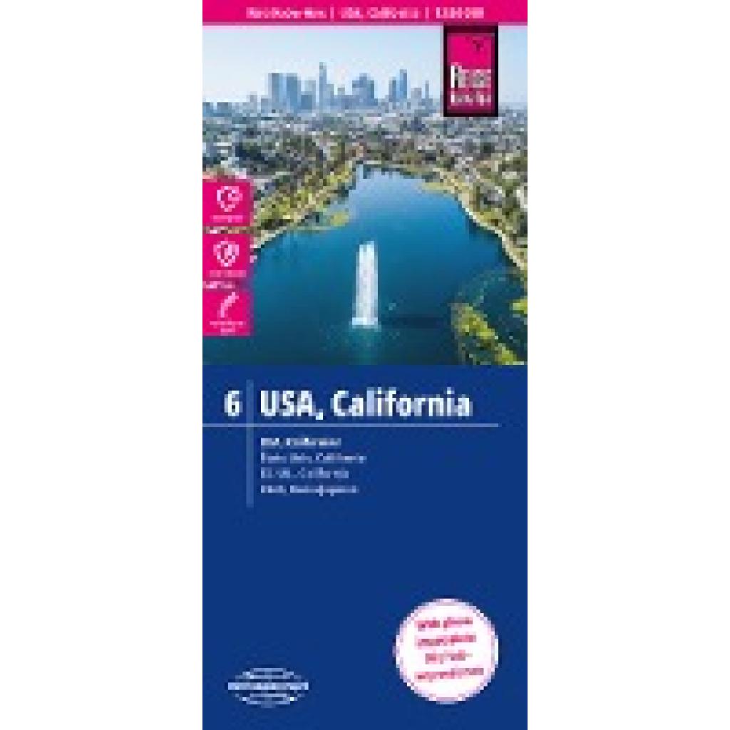 Reise Know-How Landkarte USA 06, Kalifornien (1:850.000)