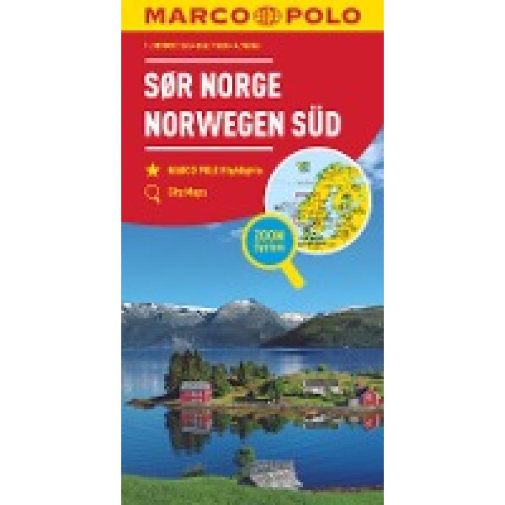 MARCO POLO Regiokarte N Norwegen Süd 1:325 000