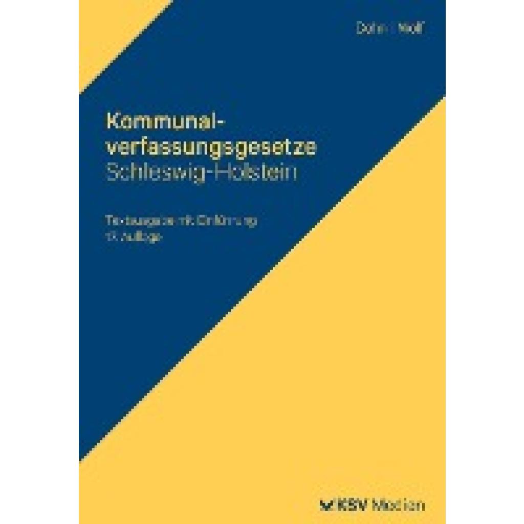 9783829318730 - Kommunalverfassungsgesetze Schleswig-Holstein Kartoniert (TB)