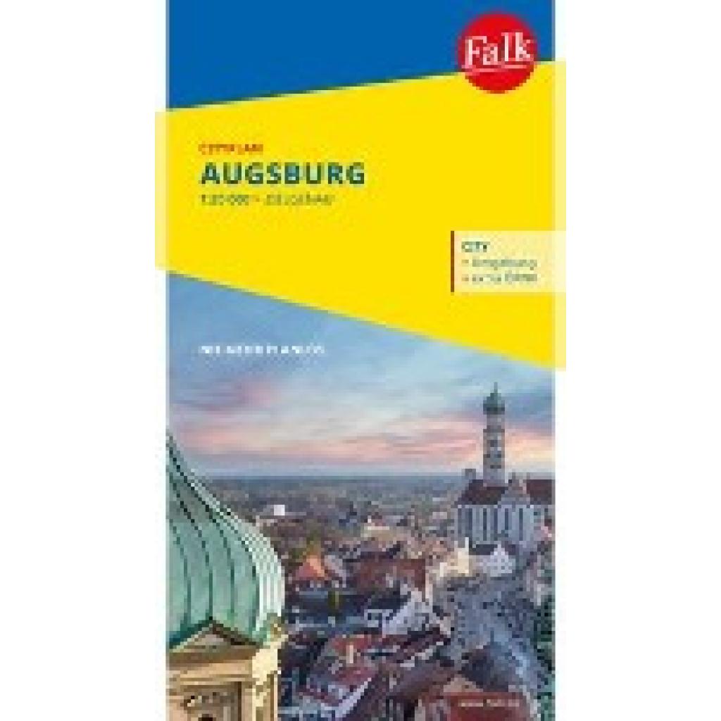 9783827900395 - Falk Cityplan Augsburg 118500 Karte (im Sinne von Landkarte)