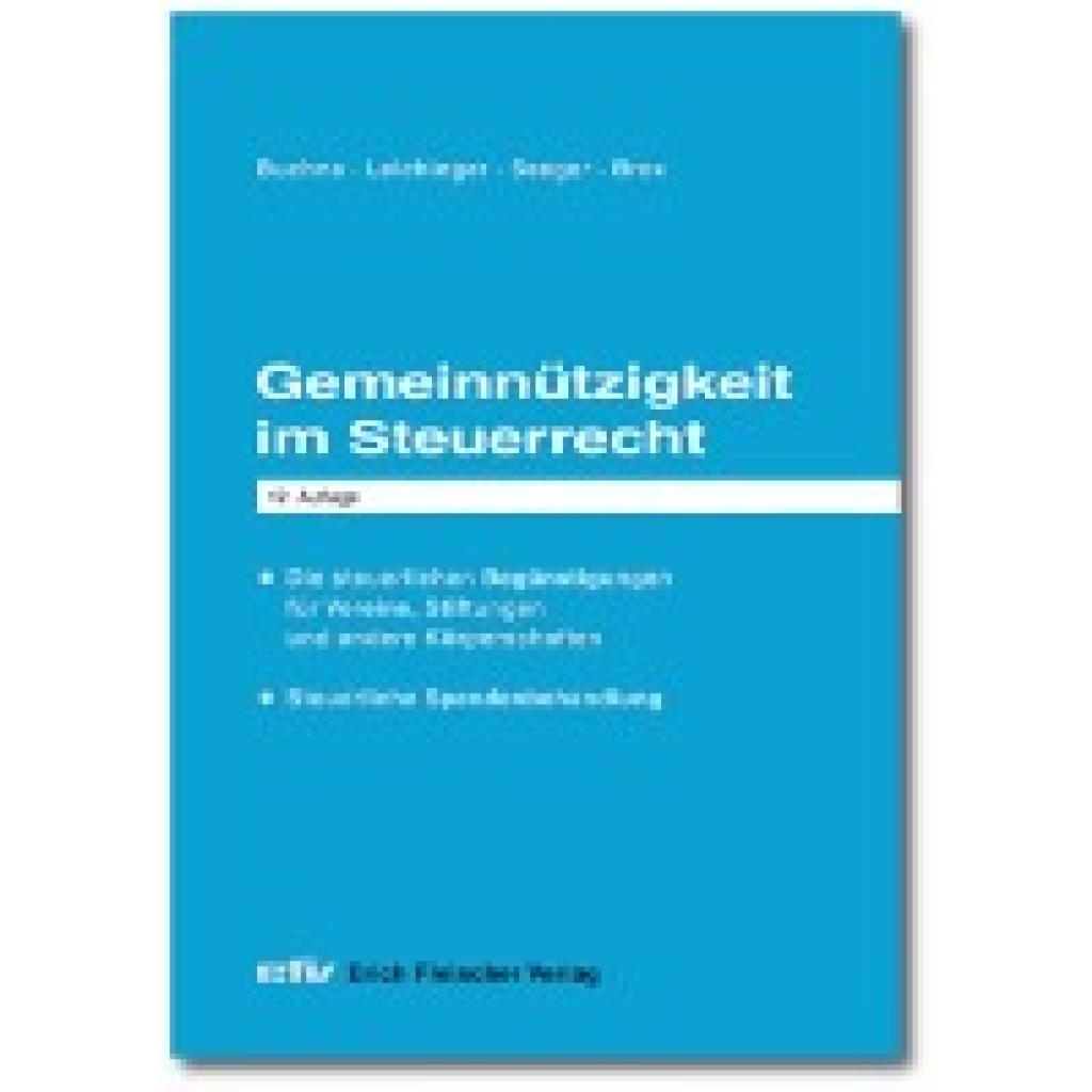 Buchna, Johannes: Gemeinnützigkeit im Steuerrecht