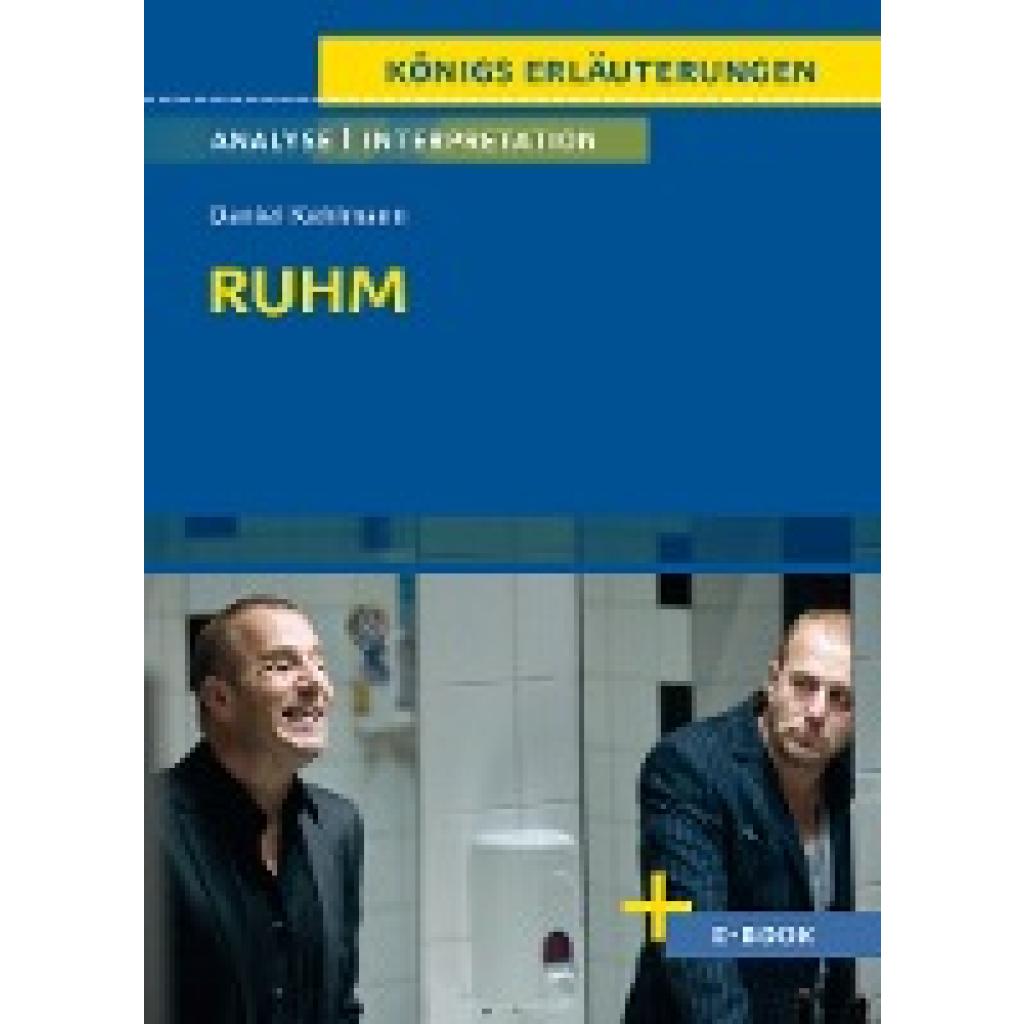 9783804420885 - Ruhm von Daniel Kehlmann - Textanalyse und Interpretation - Daniel Kehlmann Taschenbuch