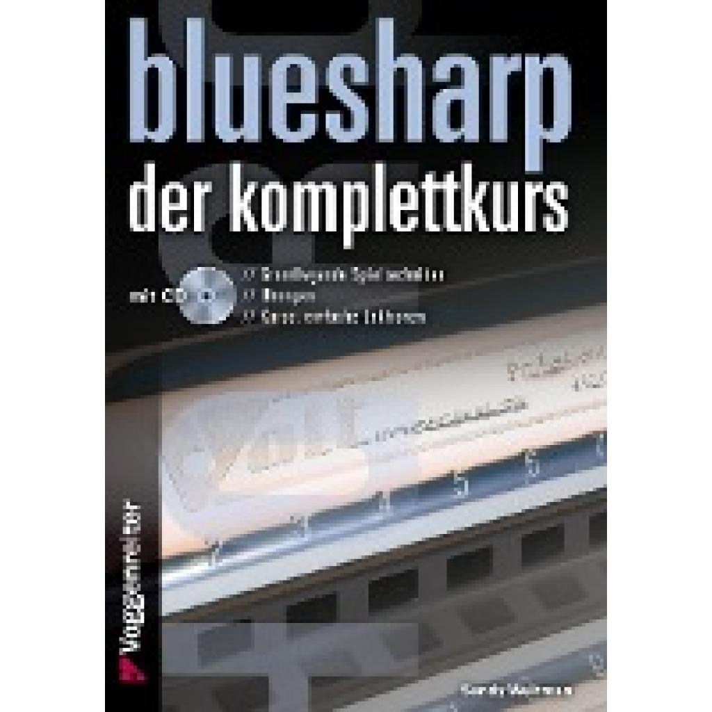 9783802409790 - BLUESHARP - DER KOMPLETTKURS m 1 Audio-CD - Sandy Weltman Kartoniert (TB)