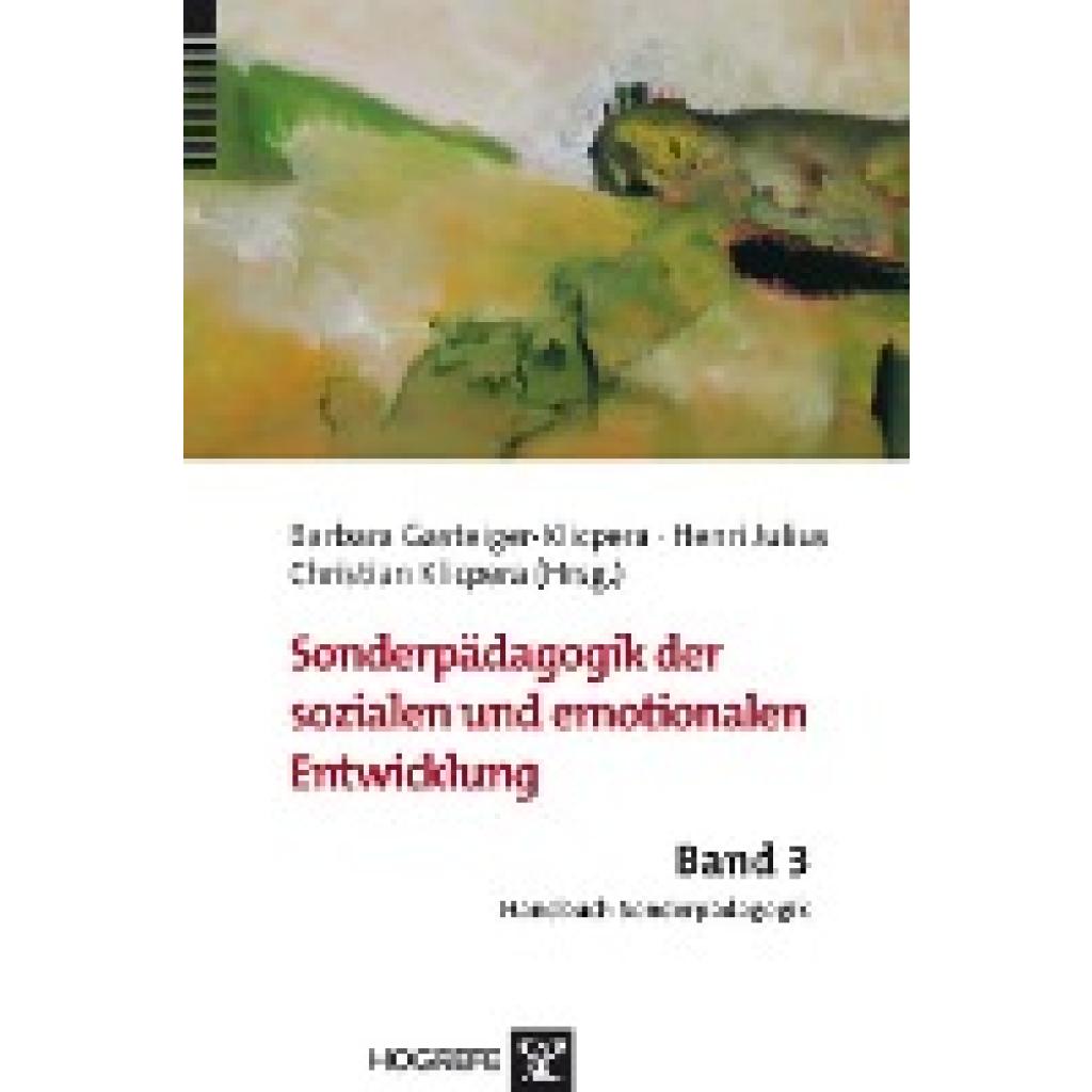 Sonderpädagogik der sozialen und emotionalen Entwicklung