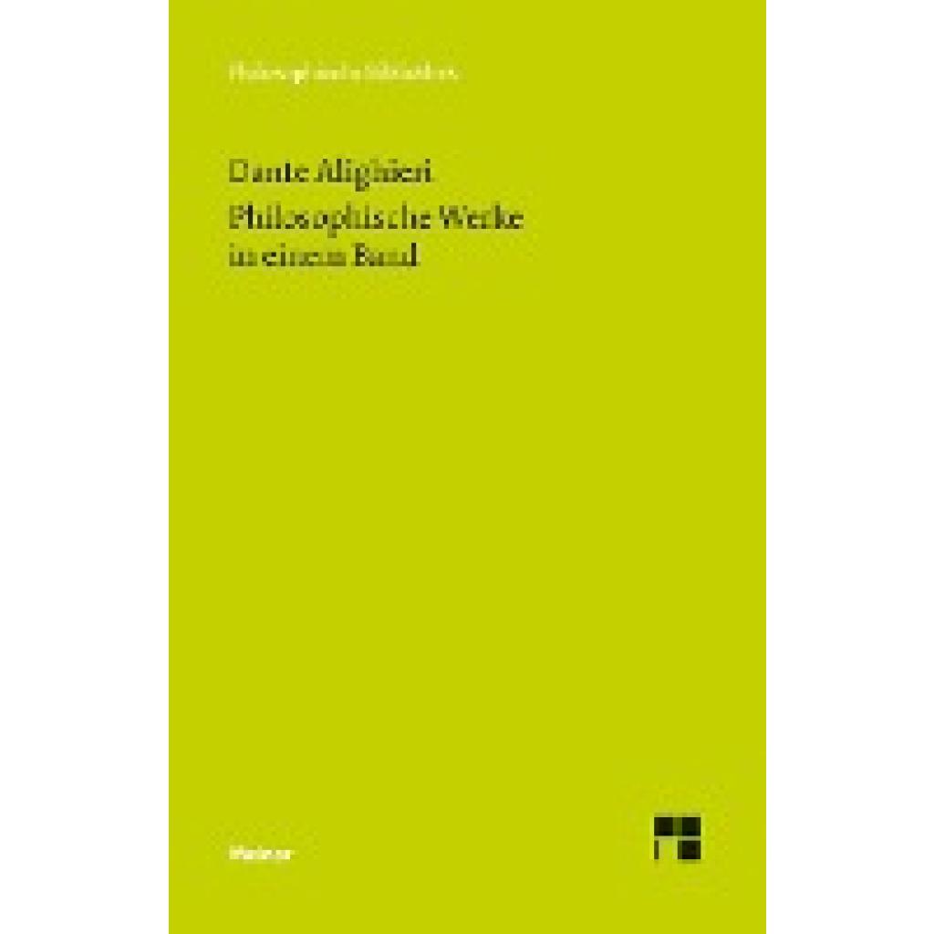 9783787327799 - Philosophische Werke in einem Band - Dante Alighieri Gebunden