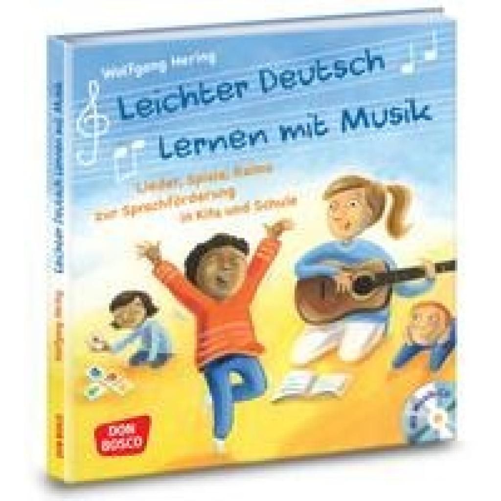Leichter Deutsch lernen mit Musik, m. Audio-CD und Bildkarten (Hering, Wolfgang)