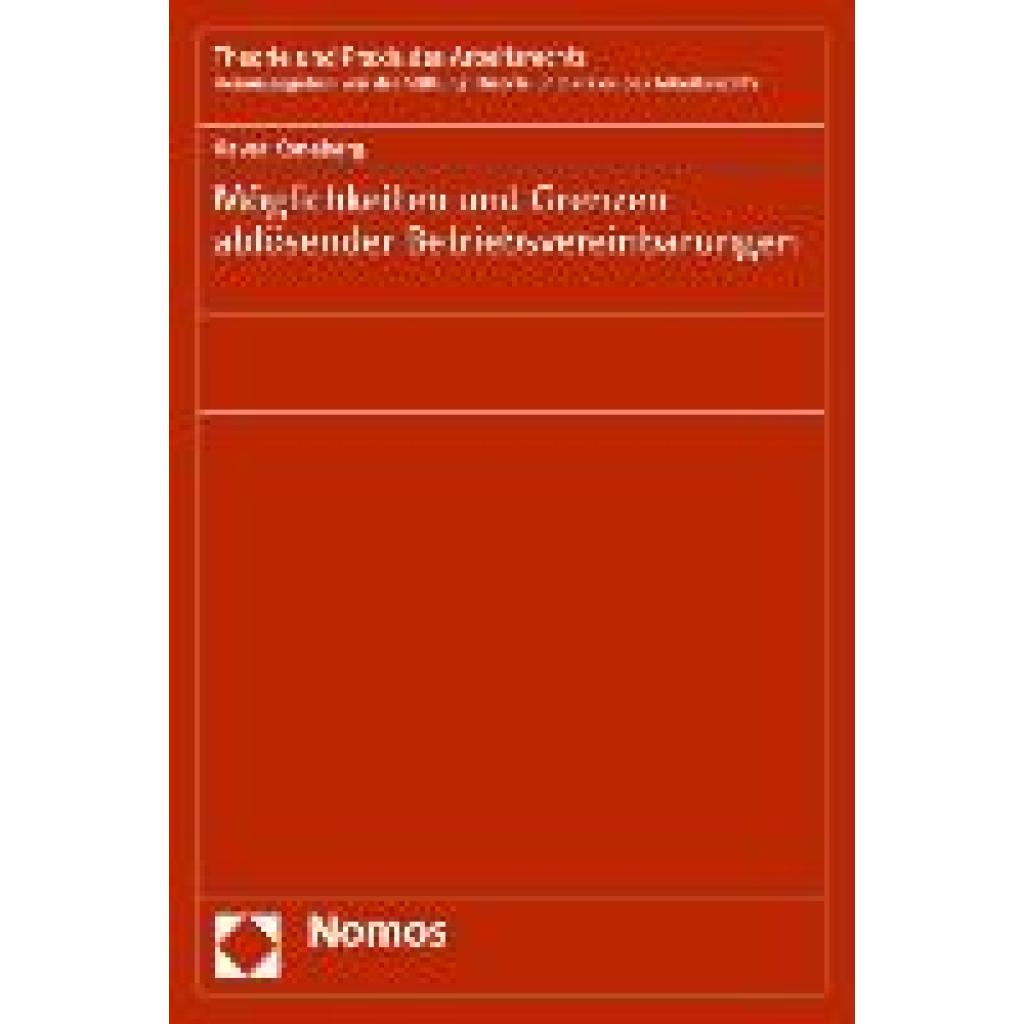 9783756011179 - Koneberg Xaver Möglichkeiten und Grenzen ablösender Betriebsvereinbarungen