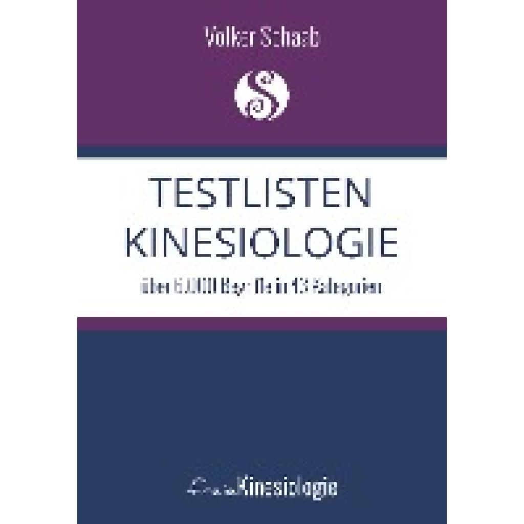 9783751903295 - Schaab Volker Testlisten Kinesiologie