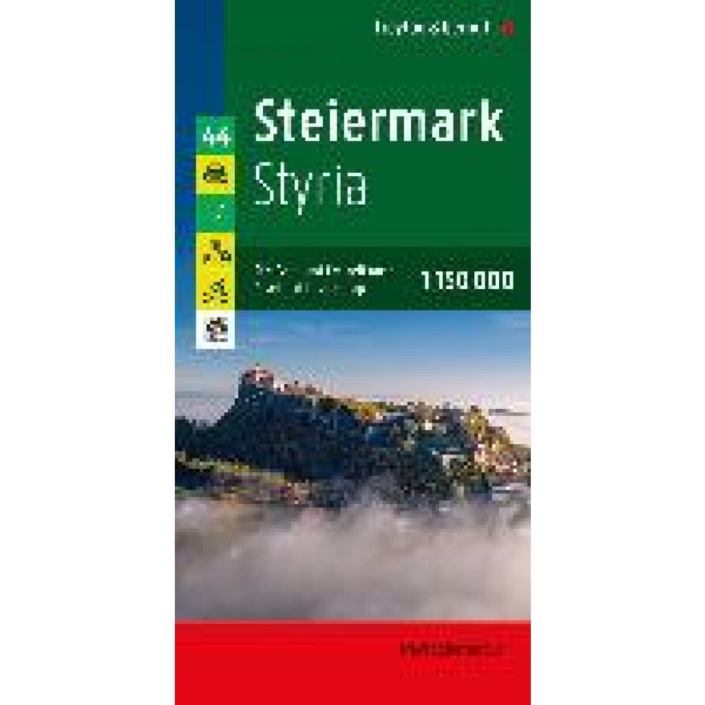 Steiermark, Straßen- und Freizeitkarte 1:150.000, freytag & berndt