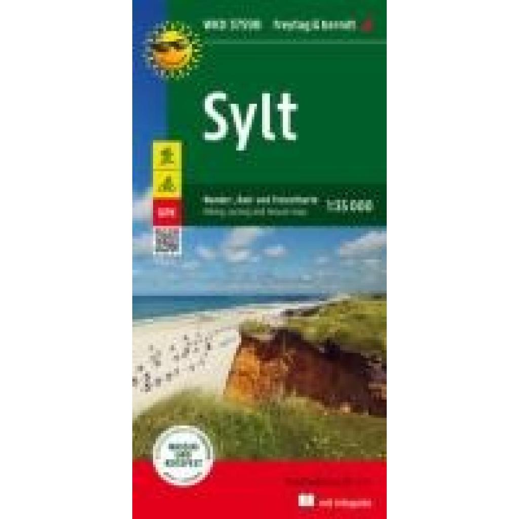 9783707918953 - freytag & berndt Wander-Rad-Freizeitkarten   WKD 3759B   Sylt Wander- Rad- und Freizeitkarte 135000 freytag & berndt WKD 3759B mit Infoguide Karte (im Sinne von Landkarte)