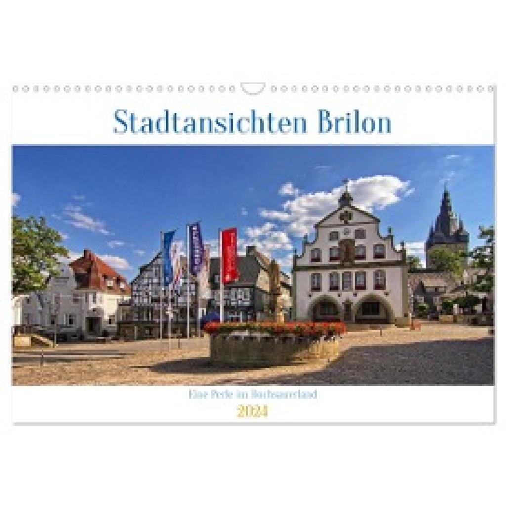 Detlef Thiemann, Dt-Fotografie: Stadtansichten Brilon (Wandkalender 2024 DIN A3 quer), CALVENDO Monatskalender