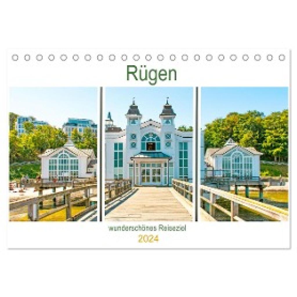 Schwarze, Nina: Rügen - wunderschönes Reiseziel (Tischkalender 2024 DIN A5 quer), CALVENDO Monatskalender